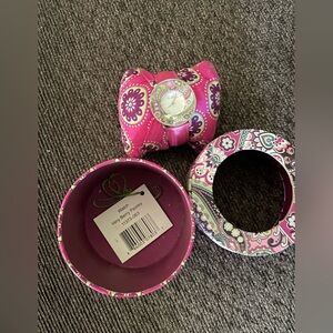 Vera Bradley Very Berry Paisley pink watch with box